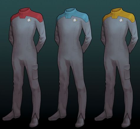 Uniform Concept Art, Imperial Uniform, Space Pajamas, Starfleet Uniform, Sci Fi Uniform, Star Trek Bridge, Star Trek Data, Star Trek Uniforms, Century Uniforms