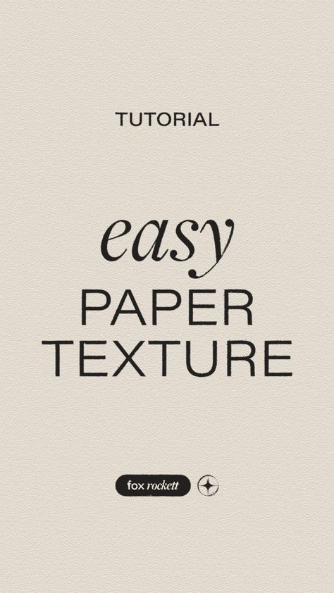 foxrockettstudio on Instagram: The easiest paper texture you didn’t know about in Photoshop 👀 #designtutorial #designtutorials #designtips #designtip #designinspiration… Photoshop Paper Texture, Paper Texture Photoshop, Minimal Layout, Texture Photoshop, Photoshop Textures, Design Hack, Photoshop Tutorial, Design Tutorials, Paper Texture