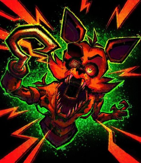 Fnaf1 Fanart, Fnaf Horror Art, Fnaf Foxy Fanart, Fnaf 1 Freddy, Foxy Fnaf Art, Freddy Fazbear Fanart, Foxy Fnaf Fanart, Five Nights At Freddy's Foxy, Foxy Fanart