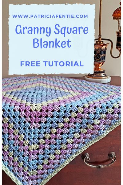 Granny Square Continuous Blanket, Continuous Granny Square Blanket Pattern Free, Granny Square Blanket For Beginners, Diy Crochet Baby Blanket, Continuous Granny Square Blanket, Diy Baby Blanket Crochet, Crochet Granny Square Baby Blanket, Granny Square Blanket Tutorial, Crochet Baby Blanket Tutorial