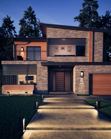 /collections/outdoor-lighting?page=3 Houses Modern, Plans Architecture, Exterior Modern, Homes Modern, Modern Exterior House Designs, Architecture Modern, Inspire Me Home Decor, House Modern, Tech Lighting