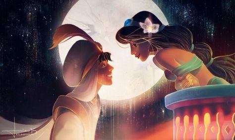 Disney wallpaper! Amazing fanart, laptop or phone. Aladdin and Jasmine Aladdin Art, Aladdin Wallpaper, Disney Amor, Disney Jasmine, Disney Valentines, Images Disney, Wallpaper Disney, Aladdin And Jasmine, Wallpaper Laptop