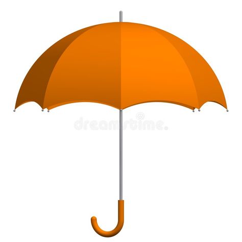 Orange Umbrella. Perfect orange umbrella isolated on white , #ad, #Perfect, #Umbrella, #Orange, #orange, #white #ad Umbrella Pictures, Batman Invitations, Umbrella Painting, Scrapbook Images, Orange Umbrella, Raining Cats And Dogs, White Illustration, Orange Orange, Vintage Graphic Design