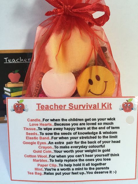 Funny Teacher Survival Kit Ideas, Teacher Survival Kit Ideas, Kindergarten Survival Kit, Teacher Survival Kit Gift, Teacher Survival Kit, Homemade Teacher Gifts, Early Childhood Education Activities, Survival Kit Gifts, School Survival Kits