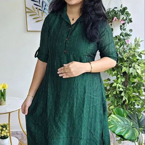 Feeding Party Wear Dress, Maternity Party Wear, Feeding Kurtis, Silk Kurti, Gold Earrings For Women, Body Measurement, Big Belly, Chest Size, Party Wear Dresses