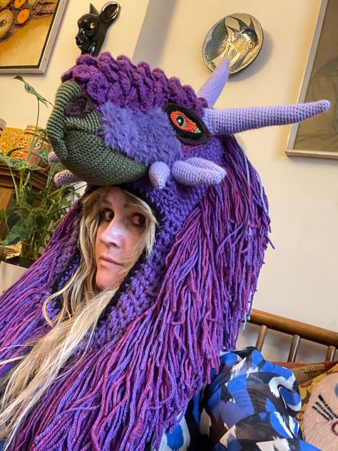 Crochet Dragon hat pattern available soon Crochet Dragon Hat, Crochet Animal Hat, Dragon Hat, Crochet Character Hats, Crochet Animal Hats, Dragon Hats, Yarn Blanket, Crochet Hood, Mad Hat