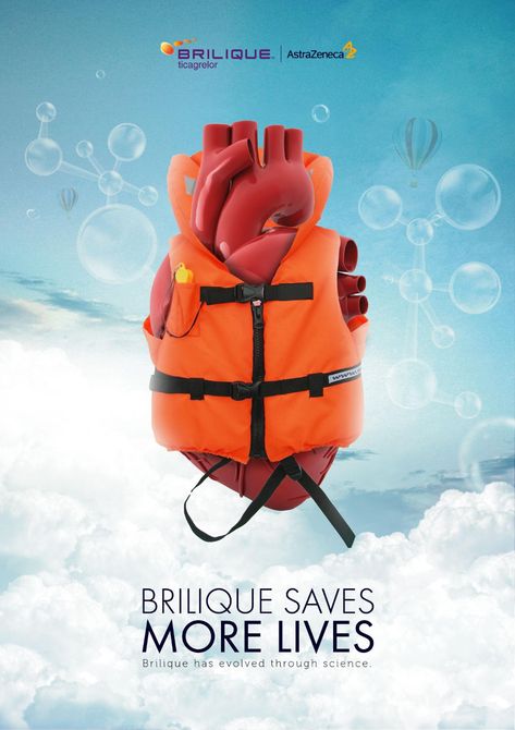 Brilique Print Advert By : Brilique - Saves More Lives | Ads of the World™ Advertising Ideas Marketing, Brand Activation Ideas, Healthcare Advertising, Award Poster, World Heart Day, Dental Fun, 광고 디자인, Social Media Advertising Design, Creative Advertising Design