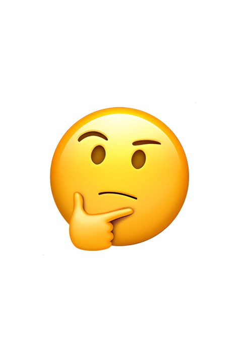 The 🤔 Thinking Face emoji depicts a yellow face with a furrowed brow, looking upward with one hand resting on its chin. The eyes are open and the mouth is slightly downturned, indicating deep thought or contemplation. The face is surrounded by a light blue outline. Emoji Thinking Face, Thinking Emoji Faces, Planet Emoji, Boring Emoji, Ios Emojis, Emoji Ip, Thinking Emoji, Setiker Wa, One Eyebrow Raised