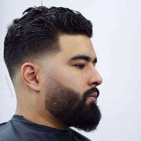 23 Best Haircuts For Men With Round Faces Men's Beard Styles, Haircut And Beard, Beard Shape, Faded Beard Styles, Beard Line, Growing Facial Hair, Round Face Men, Long Beard Styles, Shape Ideas