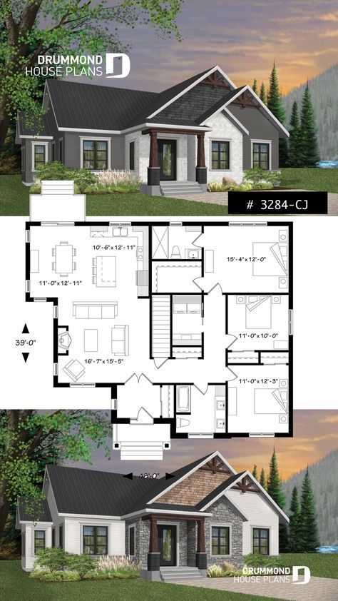 Case Minecraft, Drummond House Plans, Room Concept, Casas The Sims 4, Sims House Plans, Casas Coloniales, Have Inspiration, Craftsman House Plans, House Blueprints