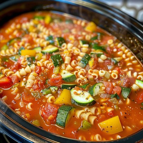 Hands down, the only soup my Italian mother-in-law will eat during the summer! Slow Cooker Kitchen, Summer Soup, Crockpot Soup Recipes, Small Pasta, Crock Pot Soup, Slow Cooker Soup, Easy Soup Recipes, Easy Soups, Homemade Soup