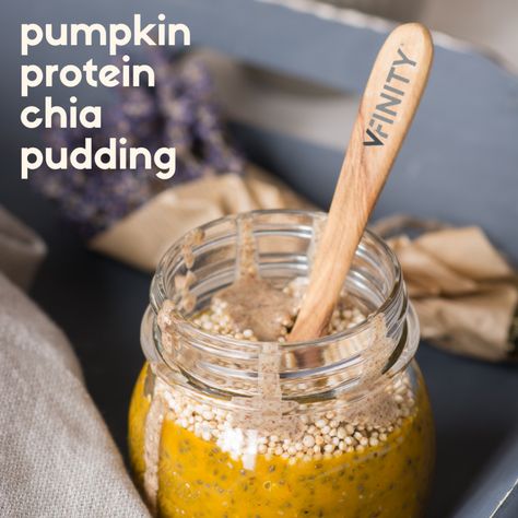 Protein Chia Seed Pudding, Protein Chia Pudding, Chai Pudding, Pumpkin Chia Pudding, Chia Seeds Protein, Chia Recipes, Protein Powder Smoothie, Chai Tea Recipe, Chai Coffee