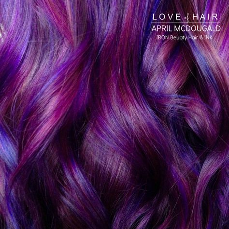 JOICO Color Intensities, Ruby Red, Cobalt Blue, Orchid and Light Purple Short Bob Hair Styles, Bright Purple Hair, Bob Hair Styles, Blue Purple Hair, Short Bob Hair, Lisa Hair, Dyed Hair Purple, Joico Color, Beauty Hair Color