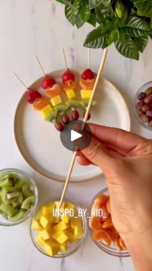 2.1M views · 18K reactions | Fruit skewers platter idea🌈  Ingredients   Strawberries  Clementines  Mango Kiwi Black grape  Nutella  Save this po | Next Showing | Next Showing · Original audio Cute Fruit Kabob Ideas, Fruit Squewers, Fruit Skewers Ideas Parties Food, Fruit Kebabs Ideas Skewers, Fruit Skewers Ideas, Fruit Platter Ideas, Fruit Skewer, Fruit Bouquet, Charcuterie Ideas