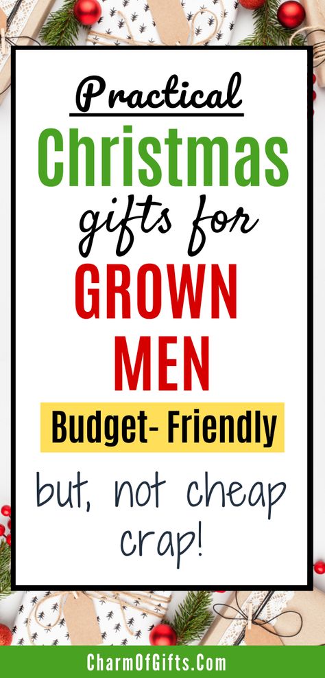 Men will love these Christmas gifts that are not gimmicky products but sophisticated gadgets and ideas they can use in their life. #christmas #giftformen #giftsforhim Yeti Christmas Gift Ideas, Inexpensive Christmas Gifts For Men, Grab Bag Gift Ideas Christmas, Gifts For Travelers Men, Christmas Gift Ideas For Adult Children, Cheap Christmas Gifts For Family, Christmas Goodie Bags For Adults, Inexpensive Gifts For Men, Gift Cards For Men