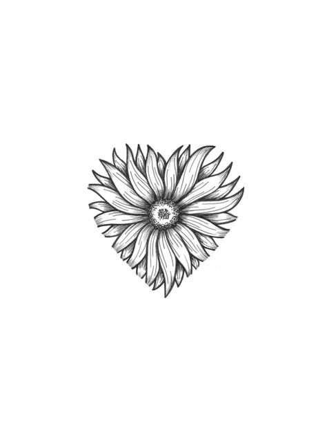 Tattoos Sunflower, Sunflower Tattoo Thigh, Sunflower Tattoo Simple, Sunflower Tattoo Sleeve, Sunflower Heart, Sunflower Tattoo Shoulder, Sunflower Tattoo Small, Small Sunflower, Sunflower Hearts