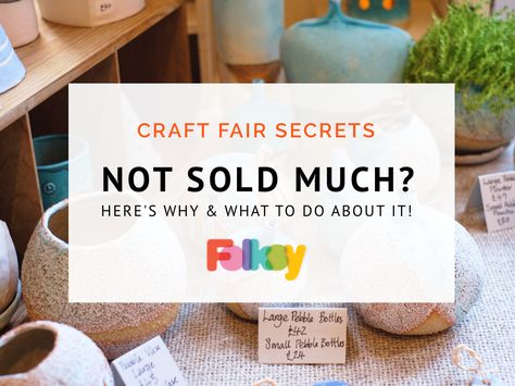 Have you ever had terrible sales at a craft fair – or no sales at all? Learn how to diagnose what went wrong and make the most of your next market. Fair Signage, Art To Sell, Hobbies Quote, School Fair, Crafty Fox, Fair Display, Christmas Craft Fair, Craft Fair Displays, Diy Chalkboard