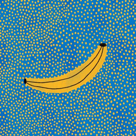 Sophie Deller, bananas art minimalist Banana Artwork, Banana Illustration, Banana Graphic, Banana Painting, Digital Portrait Illustration, Banana Pattern, Banana Art, Banana Print, Roald Dahl