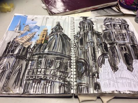 Observational Drawing Sketchbook, Observational Drawings, Alevel Art, Art Alevel, Gcse Art Sketchbook, A Level Art Sketchbook, Observational Drawing, Architecture Sketchbook, Drawing Sketchbook