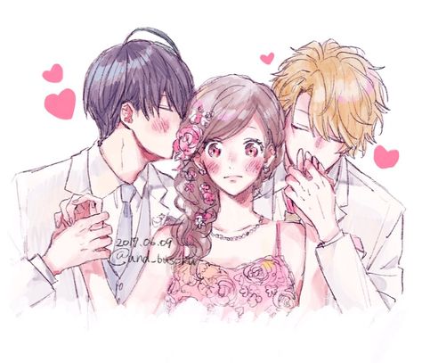 Manga || Anime Couple♡ Game~ A3! Love Triangle Anime, Anime Love Triangle, Couple Game, Triangle Art, Love Triangle, Manga Couple, Manga Couples, Anime Couple, Manga Love