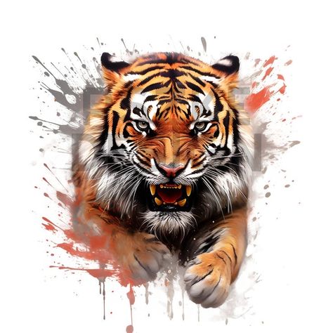 Tiger Background, Tiger Photo, Tiger Silhouette, Tiger Png, Digital Photography Backgrounds, Watercolor Tiger, College Beauty, Album Artwork Cover Art, T Shirt Logo Design