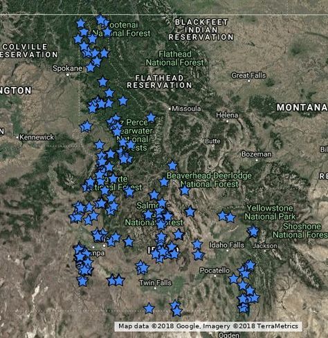 All of the locations found in the Rockhounding Idaho: A Guide to 99 of the State's Best Rockhounding Sites (Rockhounding Series) with a descriptions of the minerals found at each location. Rockhounding Idaho, Wishing Rocks, Rock Hounding Utah, Gem Hunting, Idaho Adventure, Gem Hunt, Rock Collecting, Idaho Travel, Fossil Hunting