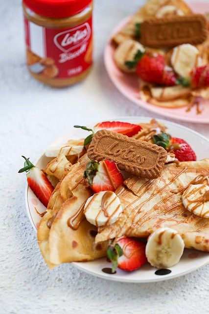 Lotus Biscoff Crepes | Crepe is one of the most loved French… | Flickr Biscoff Crepes, Biscoff Recipes, Crepes Recipe, Creamer Recipe, French Breakfast, Savory Crepes, Lotus Biscoff, Homemade Pancakes, Breakfast Tray