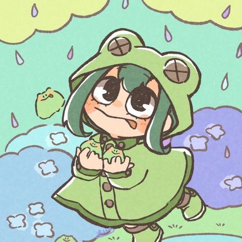 Froppy Mha, Anime Frog, Mha Gacha, Draw Everyday, Food Plushies, Anime Logo, My Hero Academia Tsuyu, Arte Grunge, Fnaf Drawings