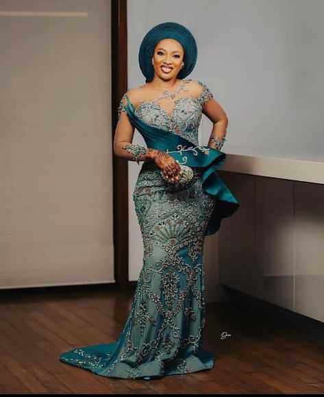 Trending Lace Styles For Ladies, Aso Ebi Styles 2023, Aso Ebi Lace Styles 2023, Owambe Styles, Aso Ebi Lace, Aso Ebi Lace Styles, Lace Corset Dress, Nigerian Traditional Wedding, Nigerian Lace Styles Dress