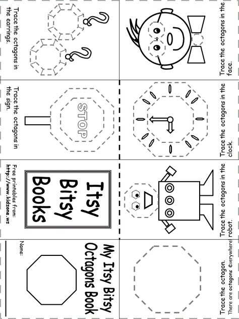 shapes recognition practice worksheet Octogon Preschool Activities, Octagon Shape Preschool, Octagon Worksheet For Preschool, Octagon Preschool Activities, Octagon Activities For Preschool, Activity Worksheet, Shape Books, Shapes Preschool, Shapes Worksheets