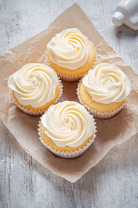 Learn how to make perfect vanilla cupcakes from scratch with this simple recipe. Easy to bake and topped with the best vanilla frosting! Best Vanilla Frosting, Vanilla Cupcakes From Scratch, Cupcakes From Scratch, Trendy Recipes, Moist Vanilla Cupcakes, Creaming Method, Easy To Bake, Vanilla Cupcake Recipe, Cupcake Recipe