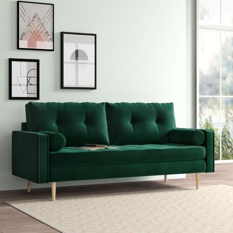 Bottle Green Sofa, Mid Century Modern Sofa, Sofa Review, Green Sofa, Convertible Sofa Bed, Upholstered Bed Frame, Three Seater Sofa, Convertible Sofa, Loveseat Sofa