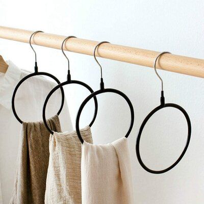 SCARF/BELT HANGERS: Package includes 8 pcs scarf hanger holders. Hanger stores and organizes at least 8 scarves, ties, belts or shawls in snag-free loops for closet. This is a must-have if scarfs are running your life and creating chaos in your closet. Colour: Black Closet Storage Accessories, Scarf Storage, Tie Hanger, Belt Hanger, Scarf Holder, Scarf Hanger, Clothes Closet Organization, Ring Storage, Hanger Rack