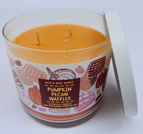 1 NEW BATH & BODY WORKS  PUMPKIN PECAN WAFFLES 🧇  LARGE SCENTED 3 WICK  CANDLE MADE WITH NATURAL ESSENTIAL OILS 14.5oz BURNS APPROXIMATELY 25-45 HOURS Bath & Body Works ANGEL'S REALM POLICIES STATEMENT: WE ENDEAVOR TO SERVE YOUR NEEDS AND TO ACHIVE 100% CUSTOMER SATISFACTION AT ALL TIMES! ANYTHING SHORT OF THIS IS UNACCEPTABLE TO US.  YOU CAN EXPECT A SPEEDY, SAFELY PACKED DELIVERY ON EVERY PURCHASE. OUR GOAL IS TO PROVIDE A QUALITY ONLINE SHOPPING EXPERIENCE FOR EVERY CUSTOMER. WE WILL DO WHAT Pumpkin Pecan Waffles Candle, Pumpkin Pecan Waffles, Pecan Waffles, Bath N Body Works, Birthday Basket, 3 Wick Candle, Aroma Candle, Pumpkin Pecan, Bath Candles