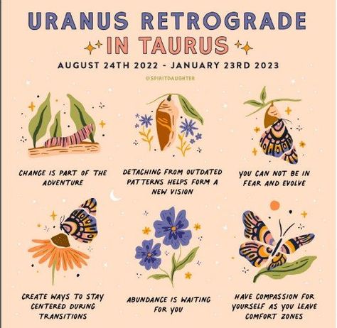 Uranus Rx (Retrograde) in Taurus #uranus #Rx #taurus #spiritdaughter #change #adventure #lettinggooftheold #creatingspace4new #trust #faith #evolution #grounding #abundance #selfcompassion #truetoself #spiritualawakening #newthinking #gowiththeflow #getoutofyourcomfortzone #selfcare Spirit Daughter, Age Of Aquarius, New Thought, Comfort Zone, Our World, Evolution, Instagram Photos, Instagram