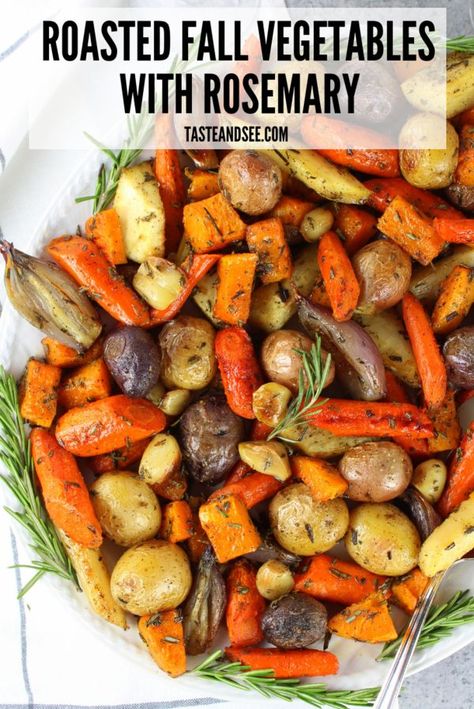 Roasted Fall Vegetables, Vegan Christmas Dinner, Roasted Vegetable Recipes, Fall Vegetables, Taste And See, Vegetable Sides, Parsnips, Veggie Sides, Roasted Veggies