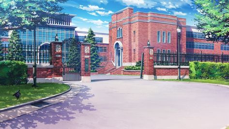 Gacha School Background Outside, Anime School Background Outside, School Background Gacha, Gacha Bg School, School Gacha Background, School Background Outside, University Background, College Background, Gacha Backgrounds School