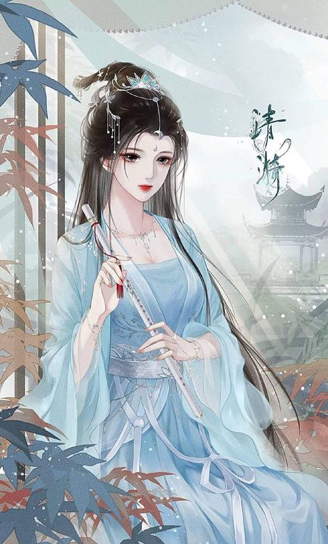 Celestial Kingdom, Hanfu Art, Chinese Folk Art, Chinese Illustration, Anime Toon, Fantasy Wall Art, Chinese Art Girl, Fantasy Costumes, Anime Artwork Wallpaper