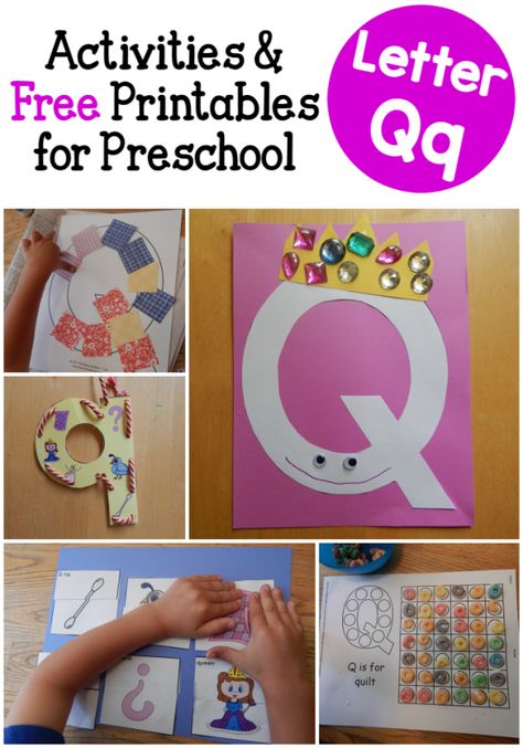 Letter Q activities for preschool Letter Q Activities, Letter Q Crafts, The Measured Mom, Measured Mom, Alphabet Letter Crafts, Free Preschool Printables, Preschool Projects, Abc Activities, Activities For Preschool