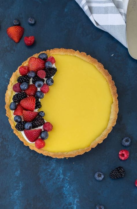 This classic lemon tart recipe is one that you will keep in your baking repertoire for a long time. With a sweet shortbread dough and a lip-puckering tart lemon curd filling, it is the lemon lover's dream. #tart #lemontart #recipe #sweets #dessert #spring #springrecipe Sweet Tart Dough Recipe, Tart Dough Recipe, Lemon Curd Dessert, Dessert Spring, Tart Lemon Curd, Lemon Tart Recipe, Curd Filling, Tart Dough, Spring Recipe