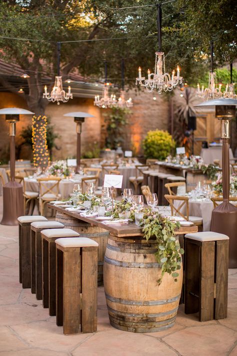 Rural Wedding, Rustic Wedding Ideas, Deco Champetre, Rustic Backyard, Wedding California, Rustic Wedding Reception, Rustic Outdoor Wedding, Wine Barrels, 카페 인테리어 디자인