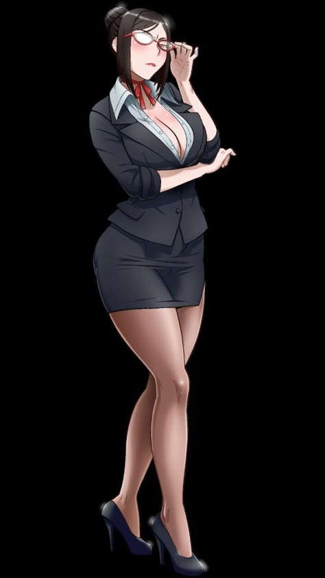 Anime Secretary, Meiko Shiraki, Mom Characters, Secretary Outfits, Japanese Mom, Female Character Concept, Cartoon Girl Drawing, Illustration Art Girl, Comic Art Girls