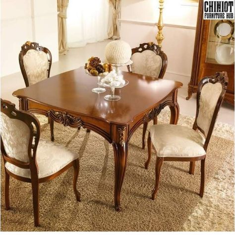 Classic Dining Room Furniture, Formal Dining Room Furniture, Dining Room Furniture Collections, Dining Room Furniture Design, Wooden Dining Table Designs, Dining Table Design Modern, Dream Dining Room, Unique Dining Tables, Dining Room Furniture Sets