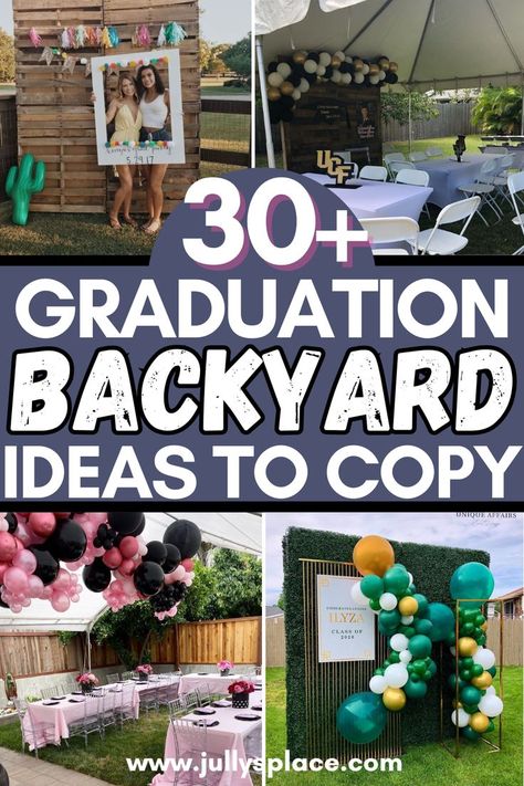 grad backyard ideas, graduation backyard decor, graduation backyard party ideas, graduation party ideas Backyard Party Tent Ideas, Decorating Garage For Graduation Party, Graduation Tent Decorating Ideas, Barbecue Graduation Party Ideas, Backyard Party Layout, Poolside Graduation Party Ideas, Outdoor Tent Party Decorations, Decorating A Tent For A Party, Graduation Yard Decorations