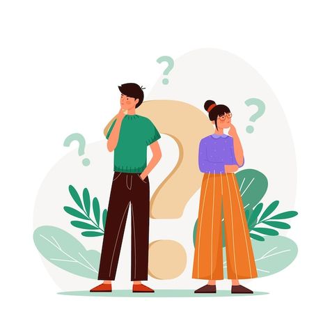 Pack of flat people asking questions | Free Vector #Freepik #freevector #qustion #qustion-mark #asking-questions #thinking-question Question Icon, Angel Y Diablo, Character Questions, Watercolor Wallpaper Iphone, Vector Character Design, Cute Inspirational Quotes, Instagram Prints, Asking Questions, Cartoon Wallpaper Iphone