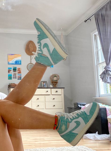 Yep this is it | nataliezacek Air Jordan 1 Turbo Green, Jordan 1 Turbo Green, Buty Jordan, Обувь Air Jordan, Turbo Green, Skor Sneakers, Dr Shoes, Jordan Shoes Girls, Custom Nike Shoes