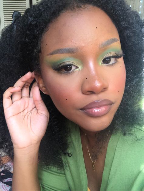 black girl makeup
uk girl makeup
black girl magic Pastel Eyeshadow Looks Black Women, Nature Eye Makeup, Simple Green Makeup Looks Black Women, Green Makeup Black Women, Fairy Makeup Black Women, Green Makeup Looks Black Women, Green Makeup Aesthetic, Green Eyeliner Makeup, Green Fairy Makeup