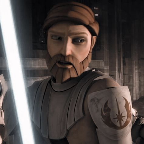 Clone Wars Icons, Obi Wan Clone Wars, Obi Wan Kenobi Clone Wars, Clone Wars Obi Wan, General Kenobi, I See Stars, Star Wars Character, Jedi Sith, Star Wars Fan Art