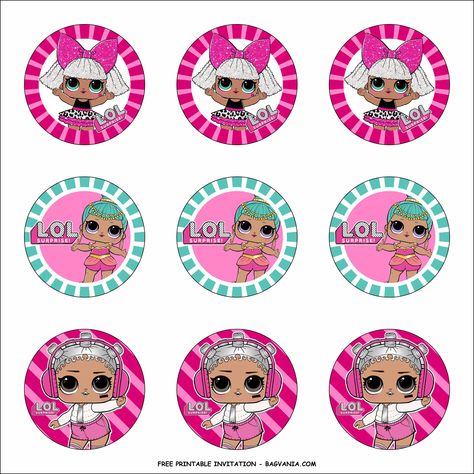 Cool Free Printable LOL Surprise Birthday Party Kits #free #freeinvitation2019 #birthday #disney #invitations #invitationtemplates Lol Surprise Birthday Shirt, Lol Surprise Birthday Party, Lol Surprise Party, Jungle Book Birthday, Lol Surprise Birthday, Water Bottle Labels Birthday, Jojo Siwa Birthday, Surprise Birthday Invitations, Super Mario Birthday Party