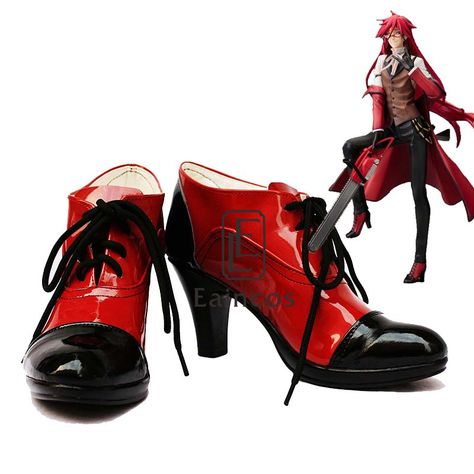 >> Click to Buy << Anime Black Butler Grell Sutcliff Cosplay Party Shoes Black and Red Boots Customized Size #Affiliate Grell Cosplay, Grell Sutcliff Cosplay, Black Butler Grell, Shoes Customized, Grell Sutcliff, Black Butler Characters, Cosplay Boots, Anime Black, Black Butler Kuroshitsuji